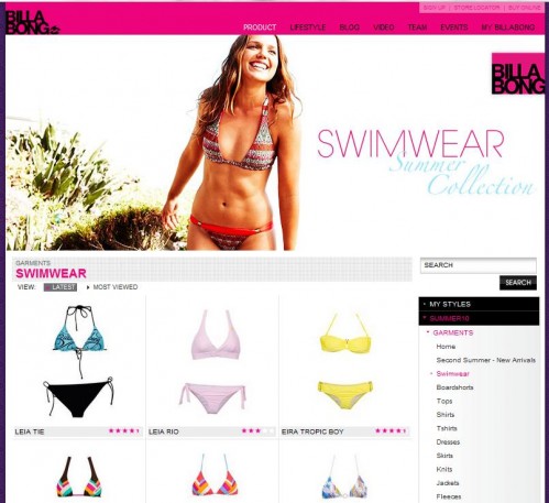 Billabong Online-Shop