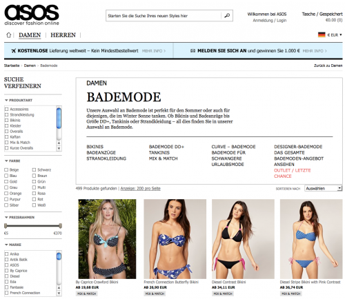 Asos Online-Shop